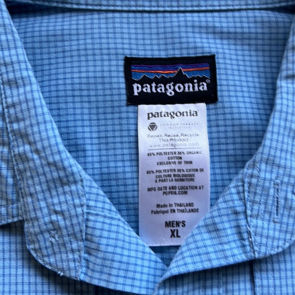 Patagonia Button Up Shirt Mens XL Short Sleeve Outdoors Fishing Vacation Beach - Picture 2 of 8
